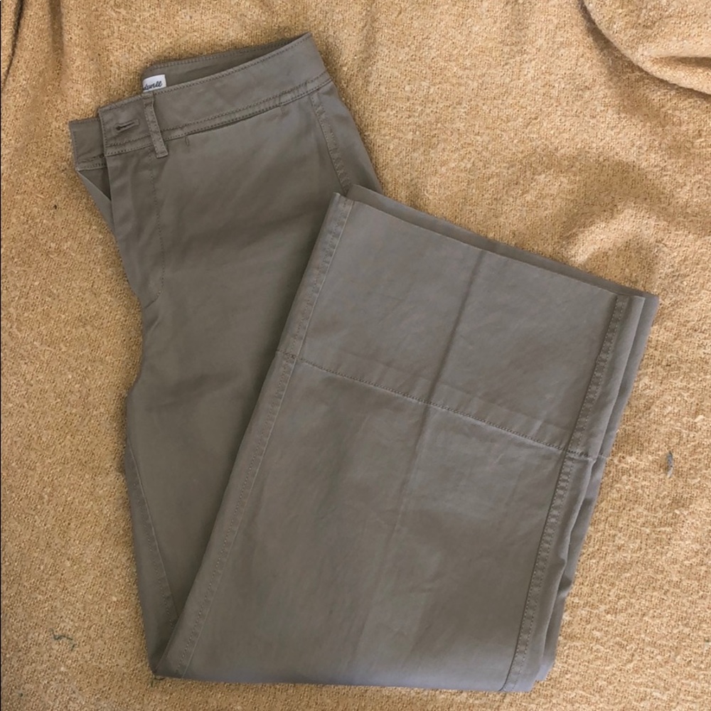 Madewell high waisted wide leg khakis